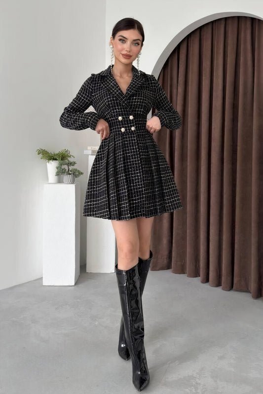 CHAQUETA DE TWEED CRUZADA